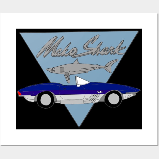 Chevy Corvette Mako Shark Wall Art by Joseph Baker